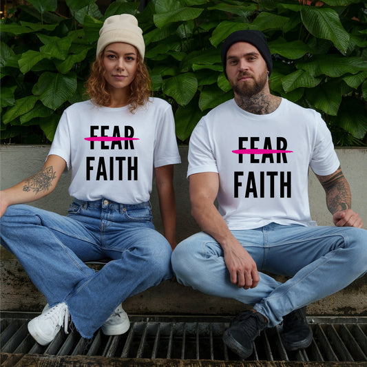 FEAR FAITH - Unisex t-shirt - lilaloop - T-shirt
