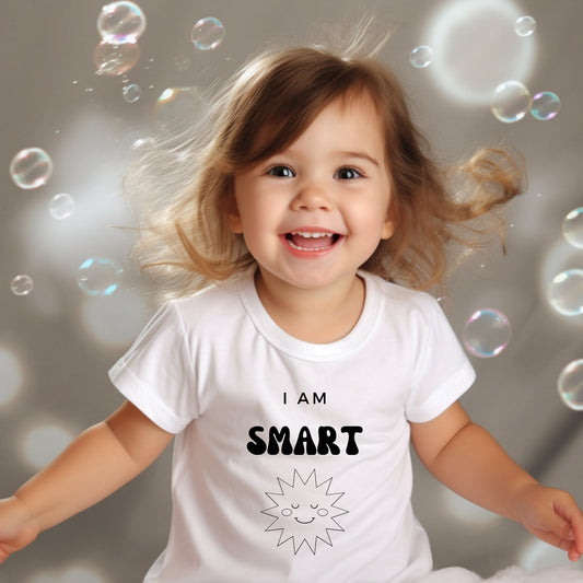 I am Smart - Toddler Tee - lilaloop - Toddler Tee
