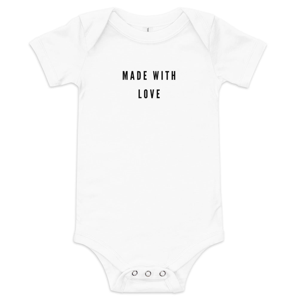 Made with Love - Baby Bodysuit - lilaloop - Baby Bodysuit