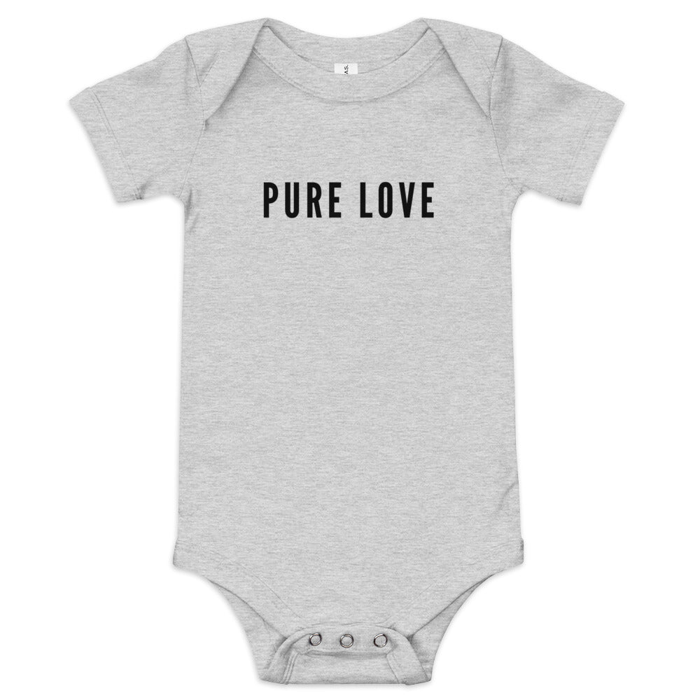 Pure Love - Baby Bodysuit - lilaloop - Baby Bodysuit