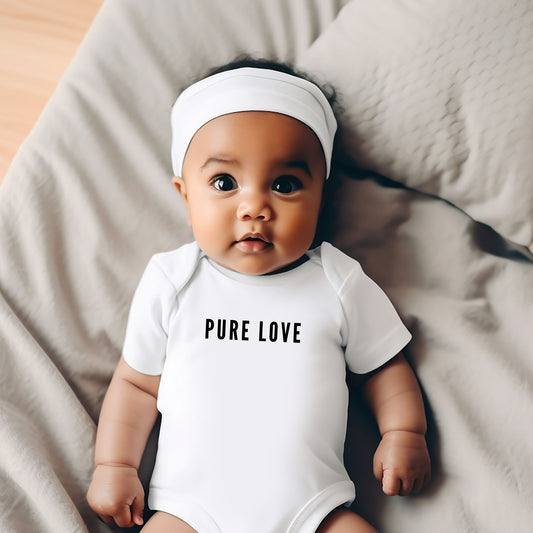 Pure Love - Baby Bodysuit - lilaloop - Baby Bodysuit